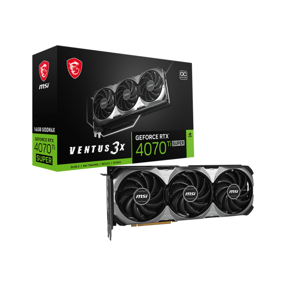 MSI RTX 4070 TI SUPER  VENTUS 3X OC 16GB GDDR6X