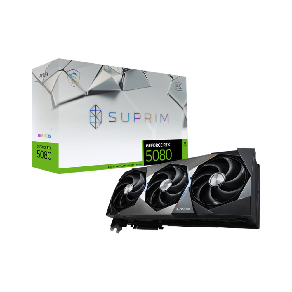 MSI Suprim SOC GeForce RTX 5080 16GB GDDR7