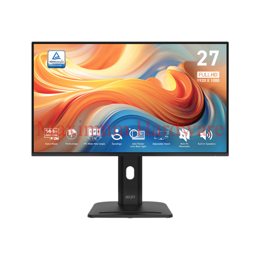MSI PRO MP275PG E14  - 27" - IPS - 1080P - 144HZ - 1MS - 2x2w speakers