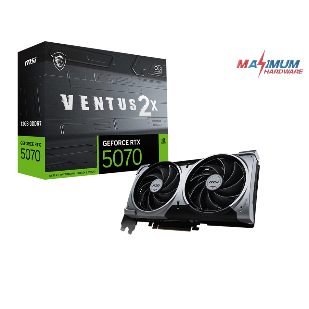 MSI GeForce RTX 5070 Ventus 2X OC 12GB GDDR7 MSI GeForce RTX 5070 Ventus 2X OC 12GB GDDR7
