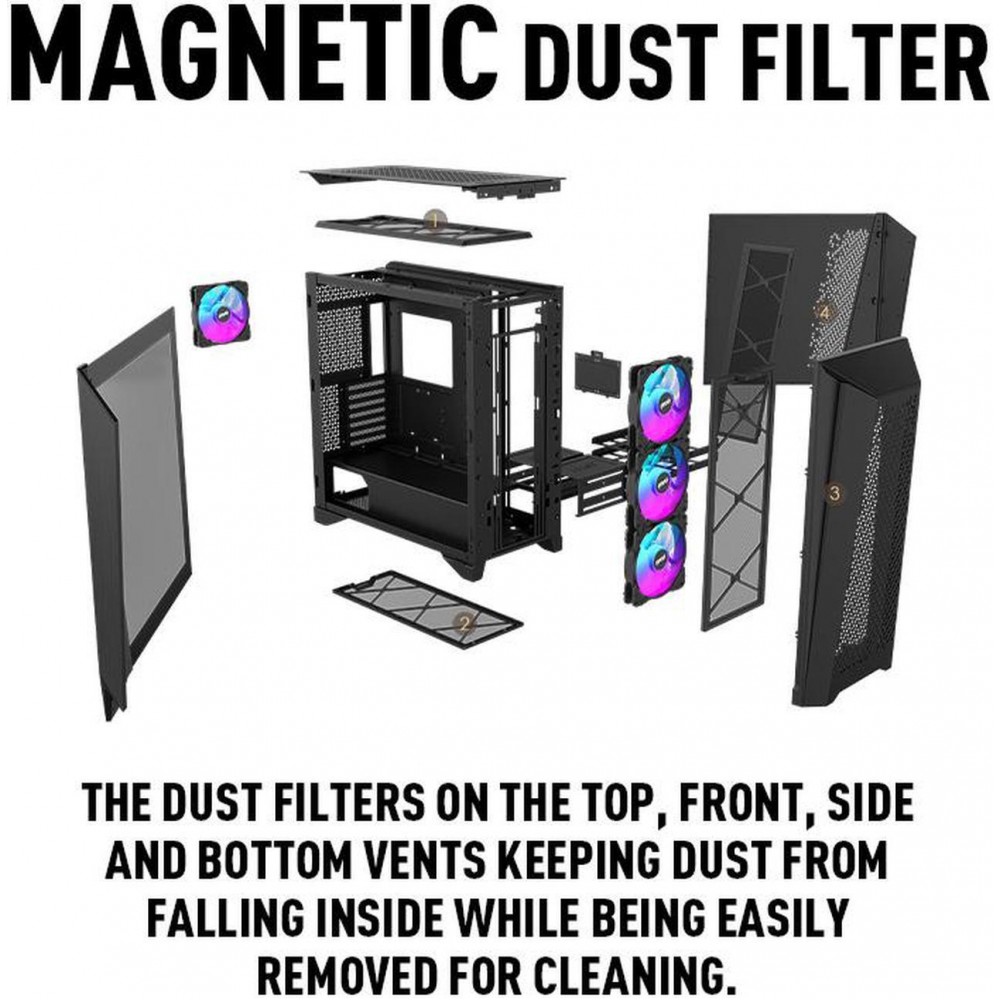 MSI MEG PROSPECT 700R Gaming Mid Tower Case