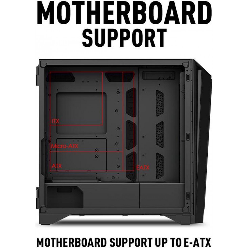 MSI MEG PROSPECT 700R Gaming Mid Tower Case