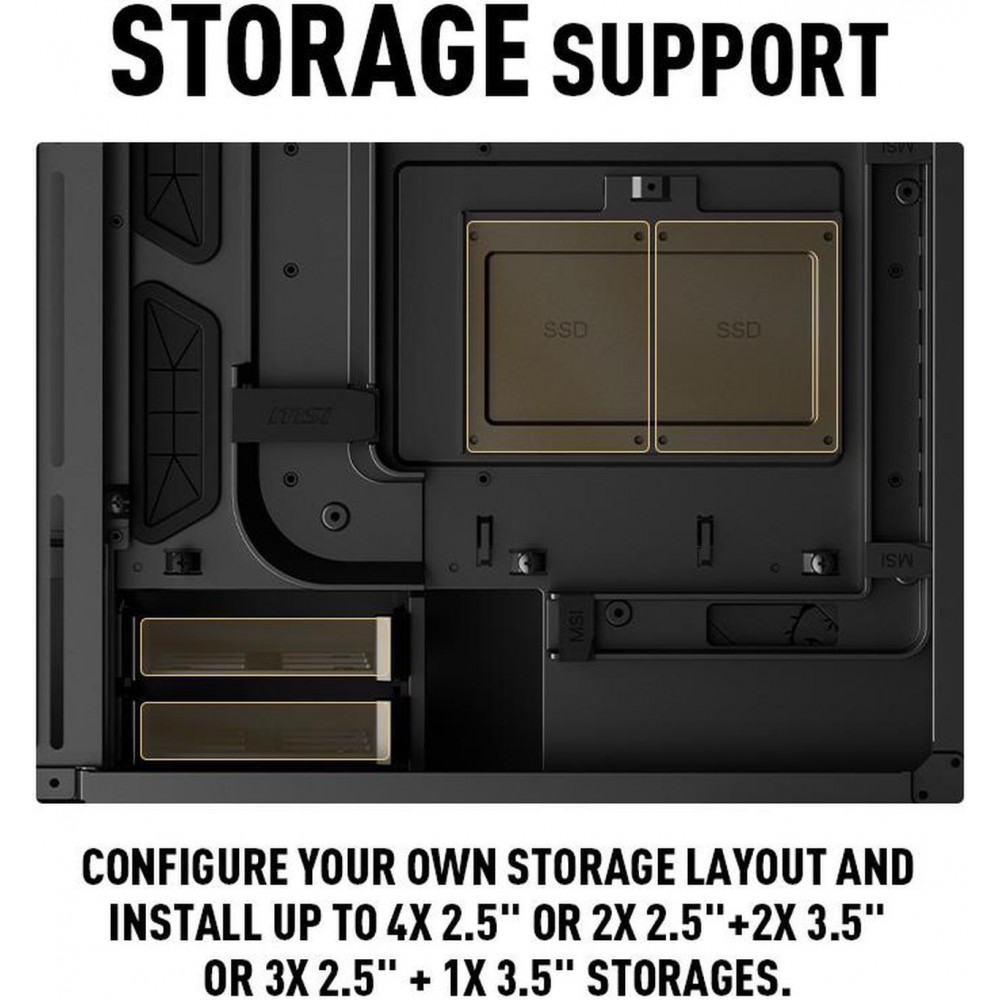 MSI MEG PROSPECT 700R Gaming Mid Tower Case