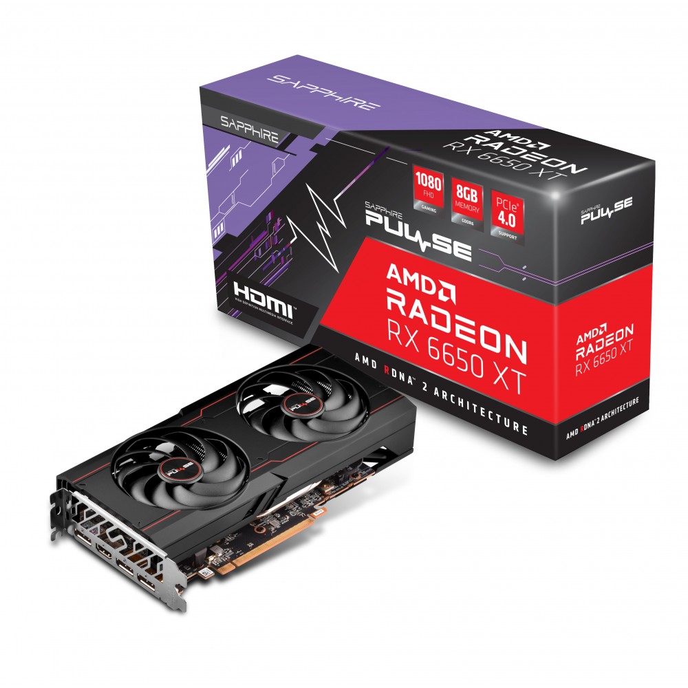 SAPPHIRE RX 6650 XT PULSE 8GB GDDR6 (Three Years Warranty)
