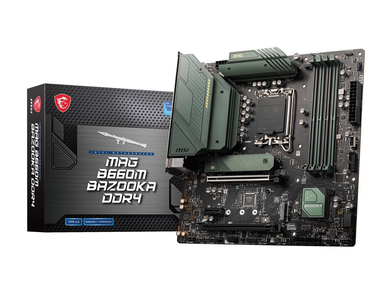 MSI MAG B660M BAZOOKA DDR4 LGA 1700 - MAG B660M MORTAR DDR4