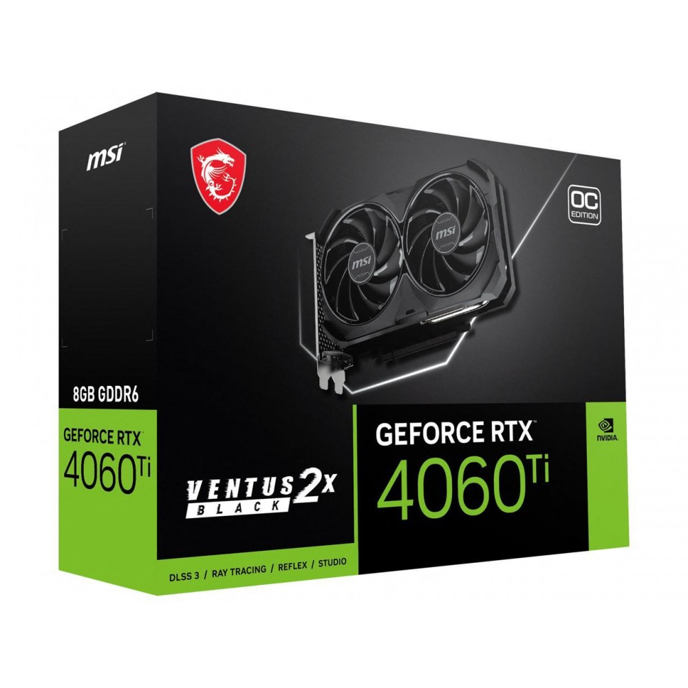 MSI RTX 4060 TI Ventus 2X  Black OC 8GB GDDR6