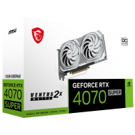 MSI GeForce RTX 4070 SUPER  Ventus 2X OC 12GB GDDR6X - White