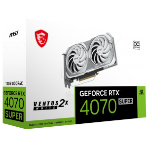 MSI GeForce RTX 4070 SUPER  Ventus 2X OC 12GB GDDR6X - White