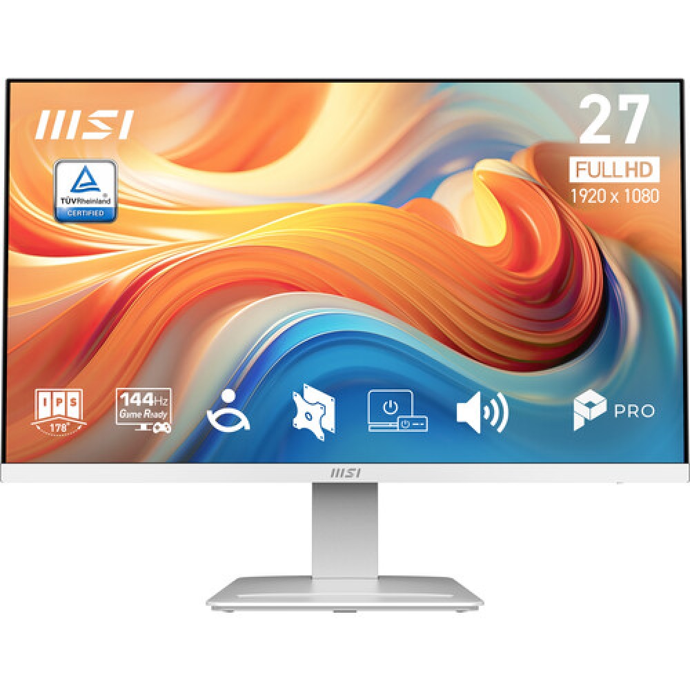 MSI PRO MP273W E14A - 27" - IPS - 1080P - 144HZ - 1MS - 3x3w speakers MSI PRO MP273W E14A - 27" - IPS - 1080P - 144HZ - 1MS - 3x3w speakers