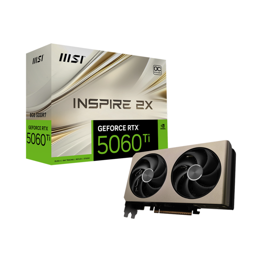 MSI RTX 5060 TI INSPIRE 2X OC 8GB GDDR7