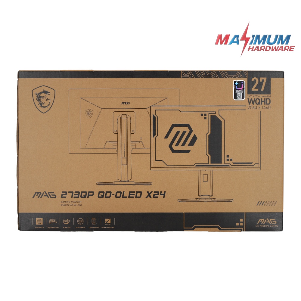 MSI MAG 273QP QD-OLED X24 27 INCH - 2K - 240Hz - 0.03MS - HDR400