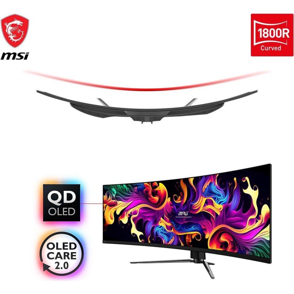 MSI MPG 491CQP QD  49" - OLED - DQHD - Curved - 144Hz - 0.03MS - Ultra Wide