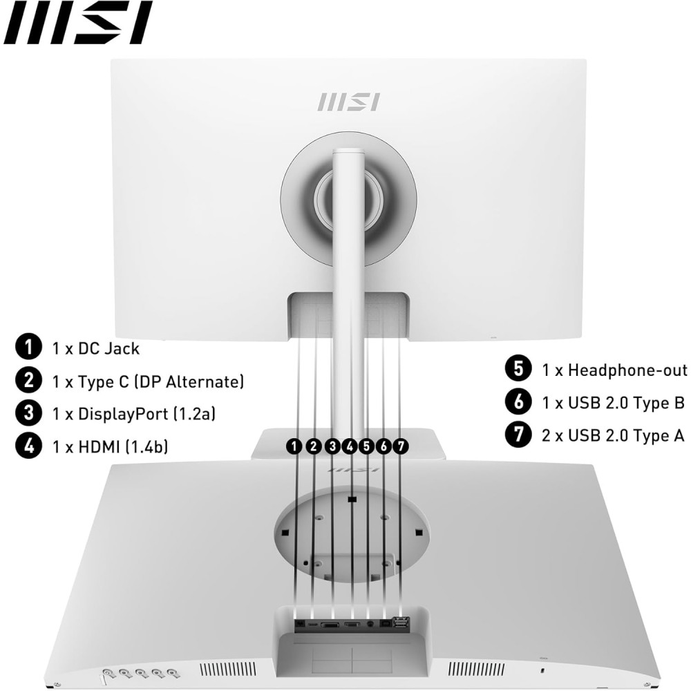 MSI Modern MD272XPW 27"- IPS-FHD-100HZ-1MS (MPRT) HDR