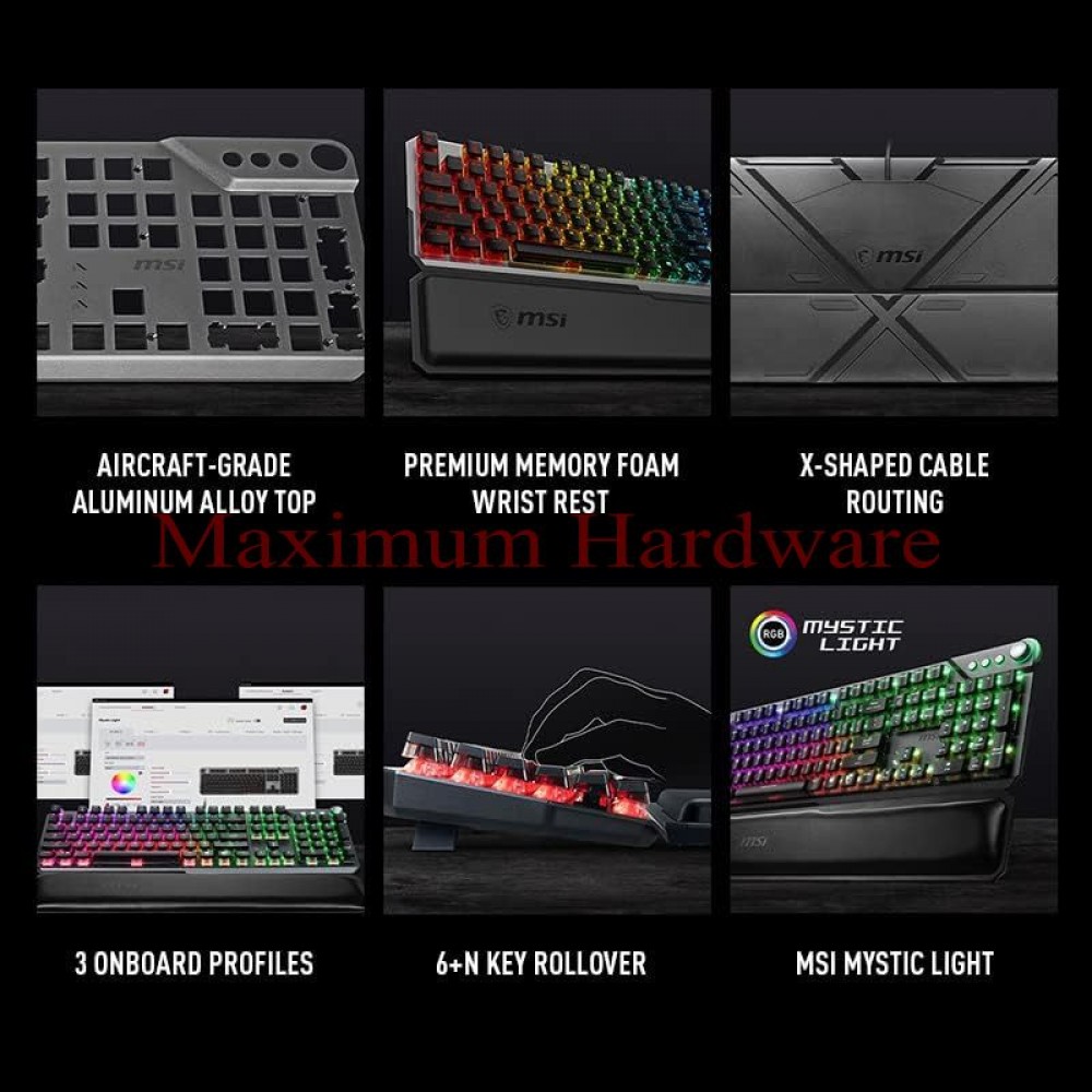 MSI VIGOR GK71 Sonic RGB Mechanical Blue switches
