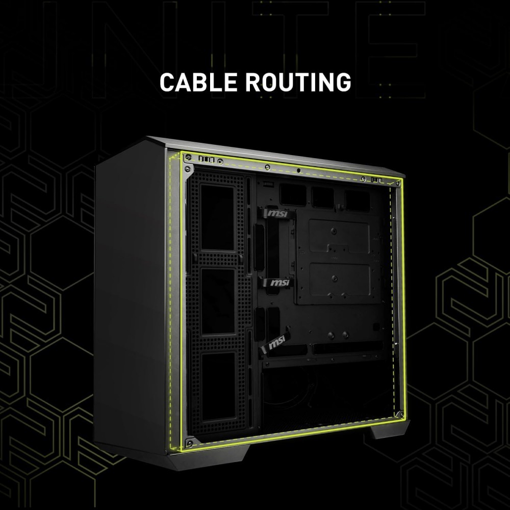 MSI MAG PANO M100R PZ Black Gaming Micro Tower Case MSI MAG PANO M100R PZ Black Gaming Micro Tower Case