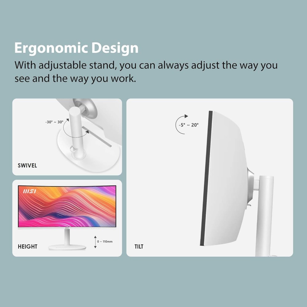 MSI Modern MD342CQPW 34" -2K-VA - 1MS - 120Hz - HDR