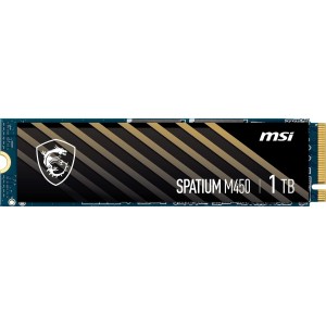 MSI SPATIUM M450 1TB PCIe 4.0 NVMe M.2 SSD  V1 (R3400 / W2400)