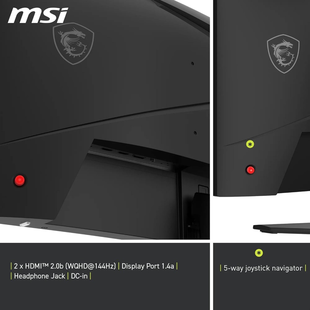 MSI MAG 275CQF E18 - 27" - Rapid VA- 2K - 180HZ - 1MS -HDR - CURVED