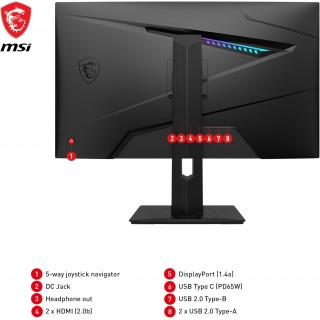 MSI MAG 274QRF QD E2 2K 180Hz - 1MS GTG - Rapid IPS - HDR400