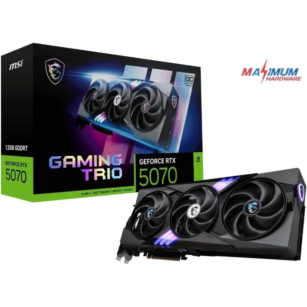 MSI RTX 5070 GAMING TRIO OC 12GB GDDR7 MSI RTX 5070 GAMING TRIO OC 12GB GDDR7