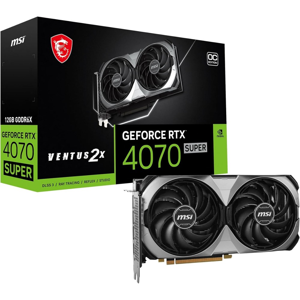 MSI GeForce RTX 4070 SUPER  Ventus 2X OC 12GB GDDR6X