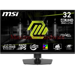 MSI MAG 322URDF E16 32" - DUAL MODE (4K-160HZ/FHD 320HZ) - Rapid IPS - .05MS - HDR 400