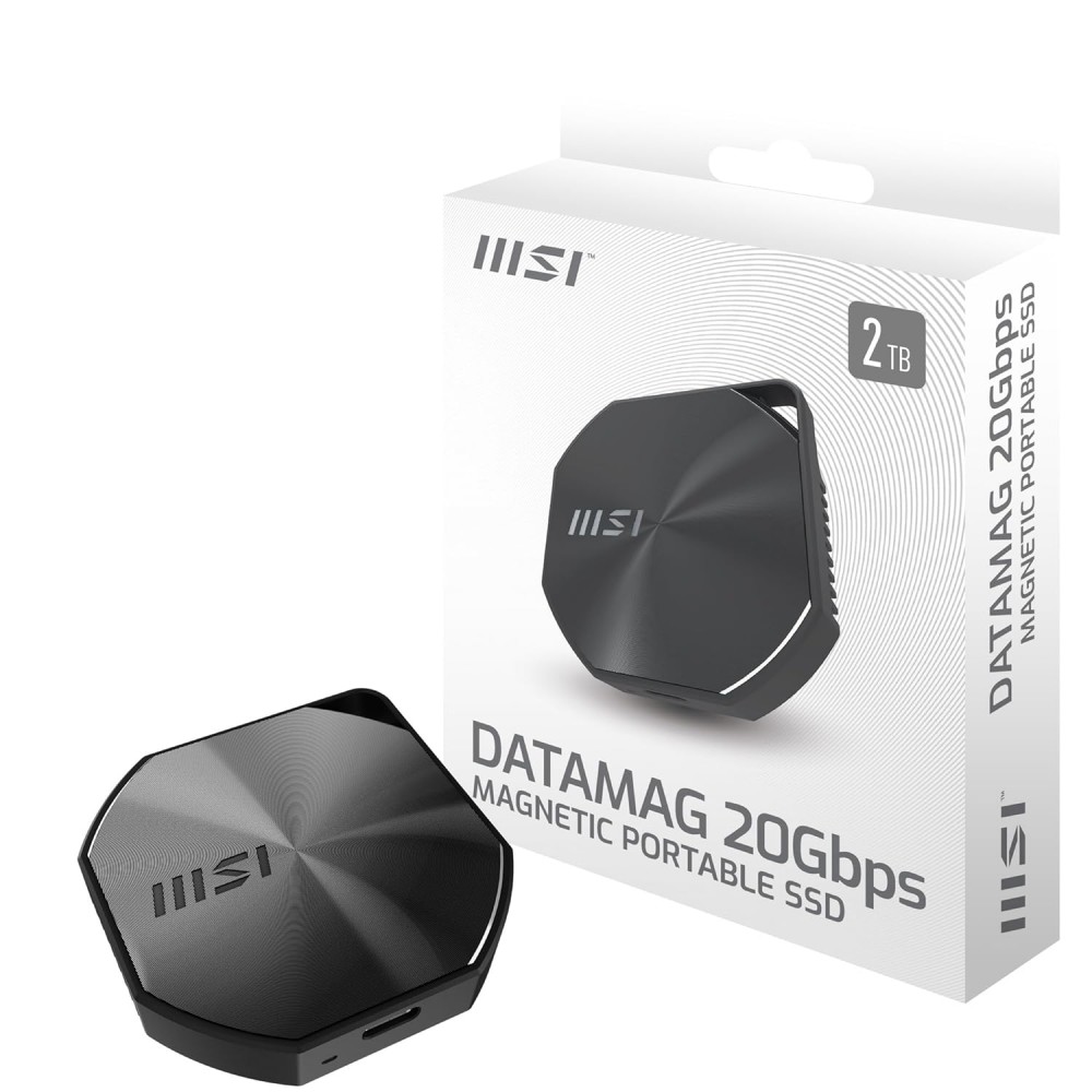 MSI DATAMAG 20Gbps 2TB Magnetic Portable SSD MSI DATAMAG 20Gbps 2TB Magnetic Portable SSD