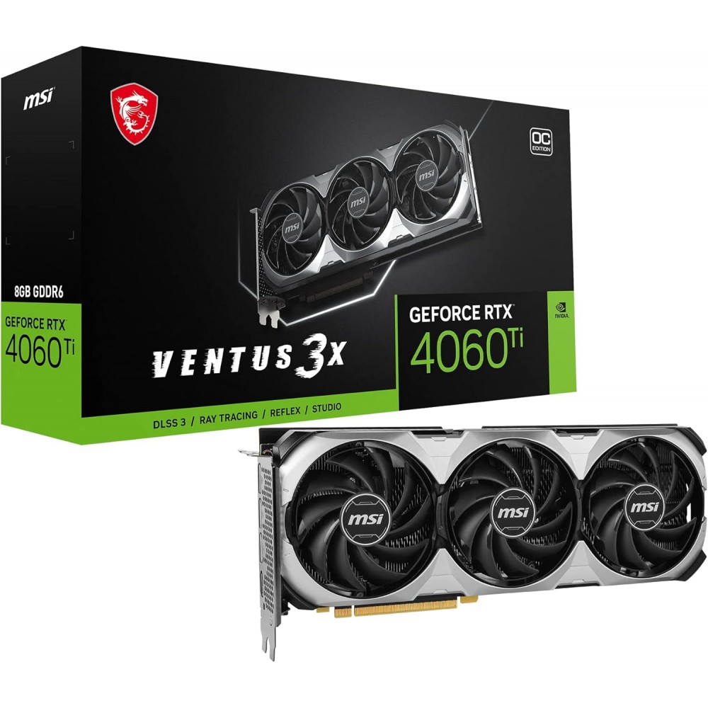 MSI RTX 4060 TI Ventus 3X E1 OC 8GB GDDR6