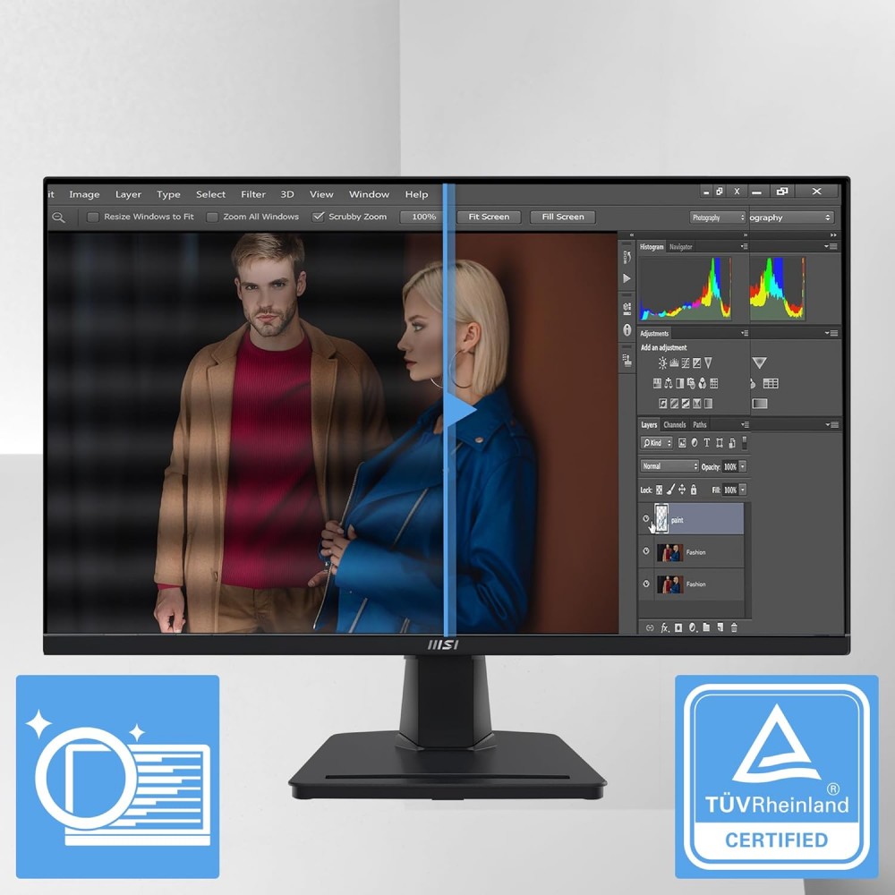 MSI PRO MP275Q - 27" - IPS - 2K - 100HZ - 1MS - 2x2w speakers - HDR