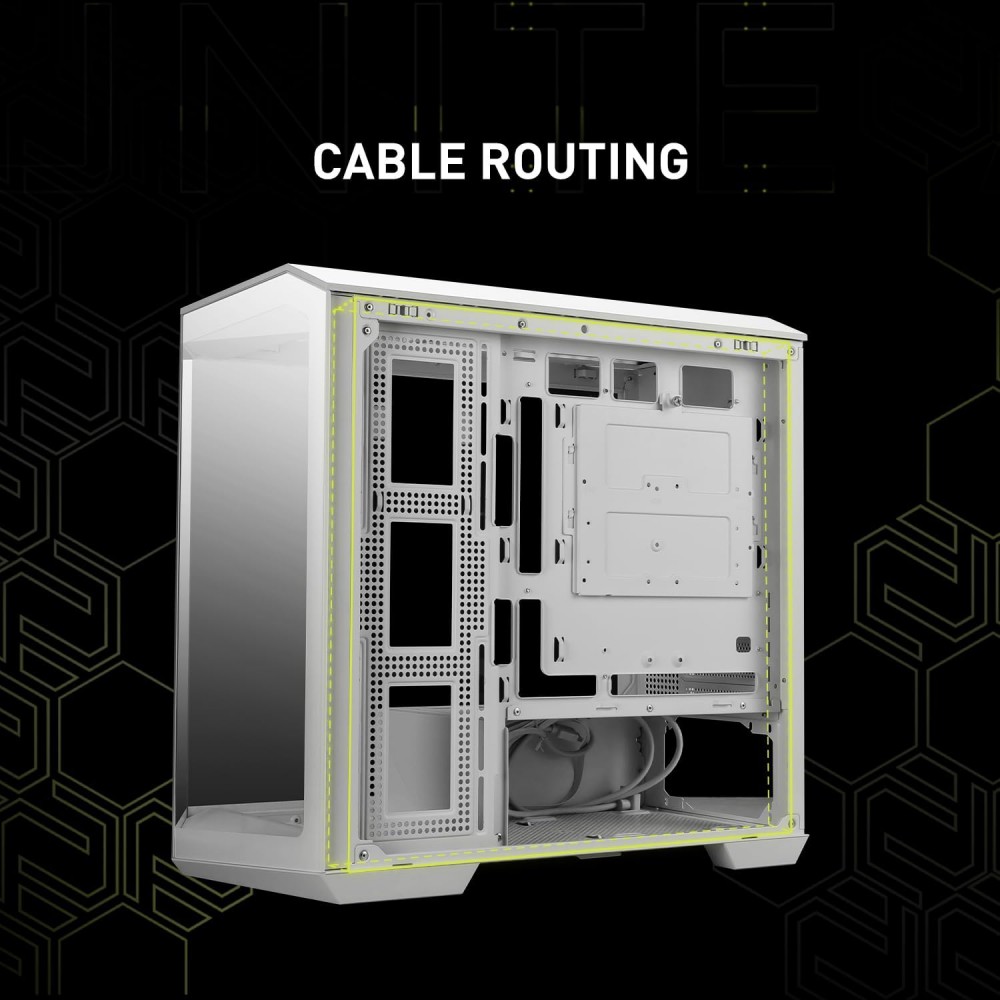 MSI MAG PANO M100R PZ White Gaming Micro Tower Case