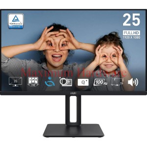 MSI PRO MP251P - 24.5" - IPS - 1080P - 100HZ - 1MS - 2x2w speakers