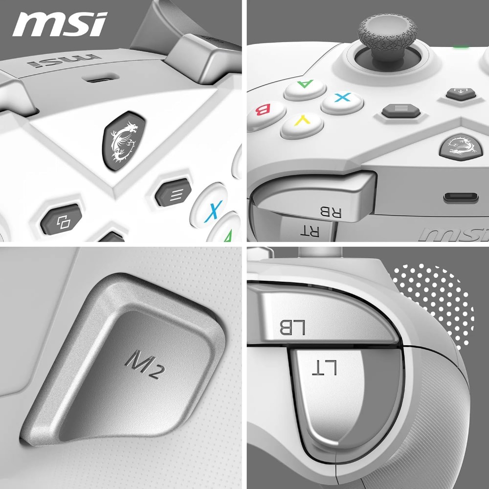MSI FORCE GC300 WIRELESS GAMING CONTROLLER WHITE