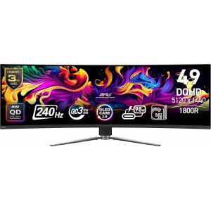 MSI MPG 491CQPX QD-OLED 49"- DQHD - Curved - 240Hz - 0.03MS - HR400