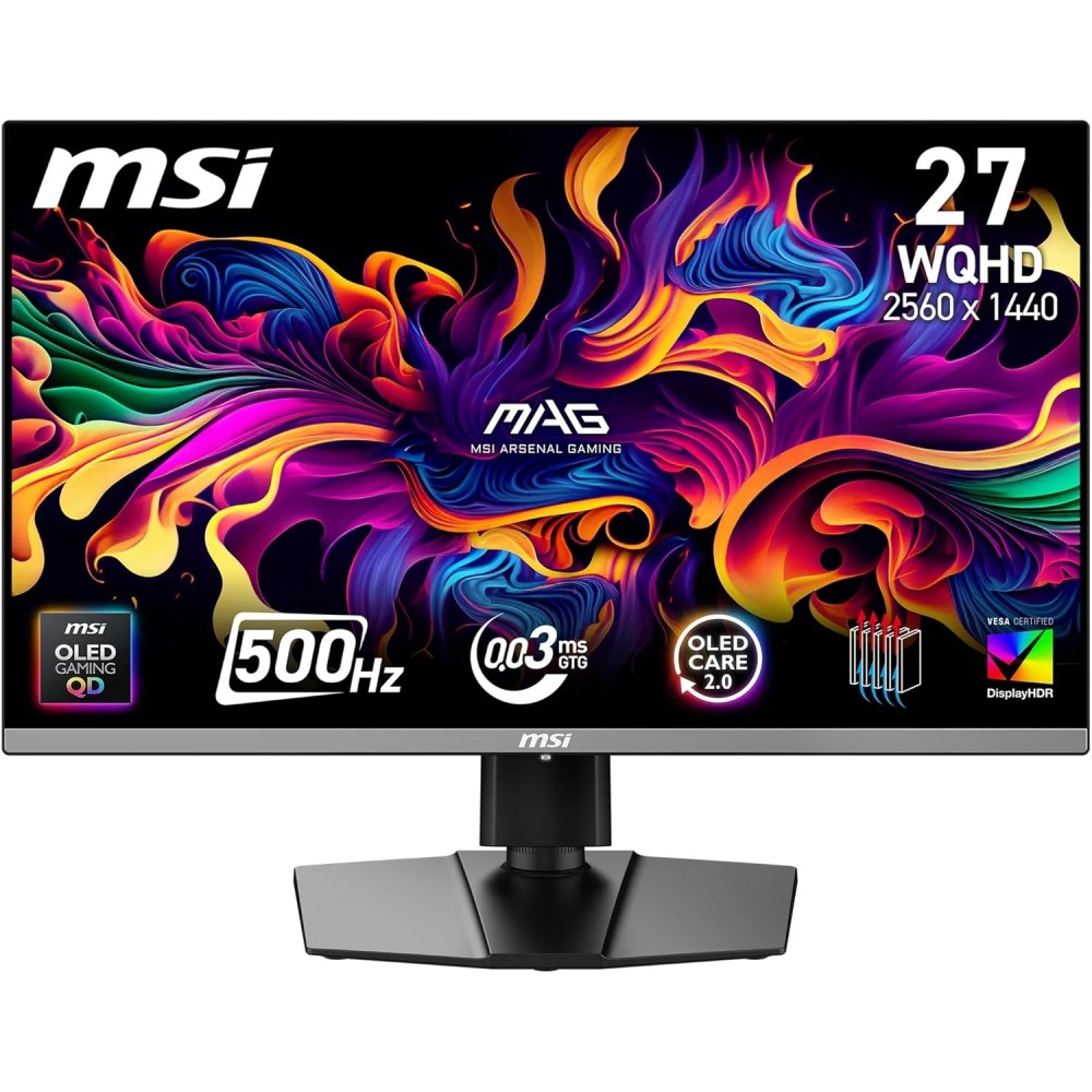 MSI MAG 272QP QD-OLED X50 27" - 2K - 500Hz - 0.03MS MSI MAG 272QP QD-OLED X50 27" - 2K - 500Hz - 0.03MS