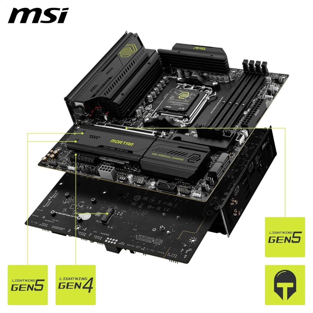 MSI MAG B850M MORTAR WIFI AM5 MSI MAG B850M MORTAR WIFI AM5