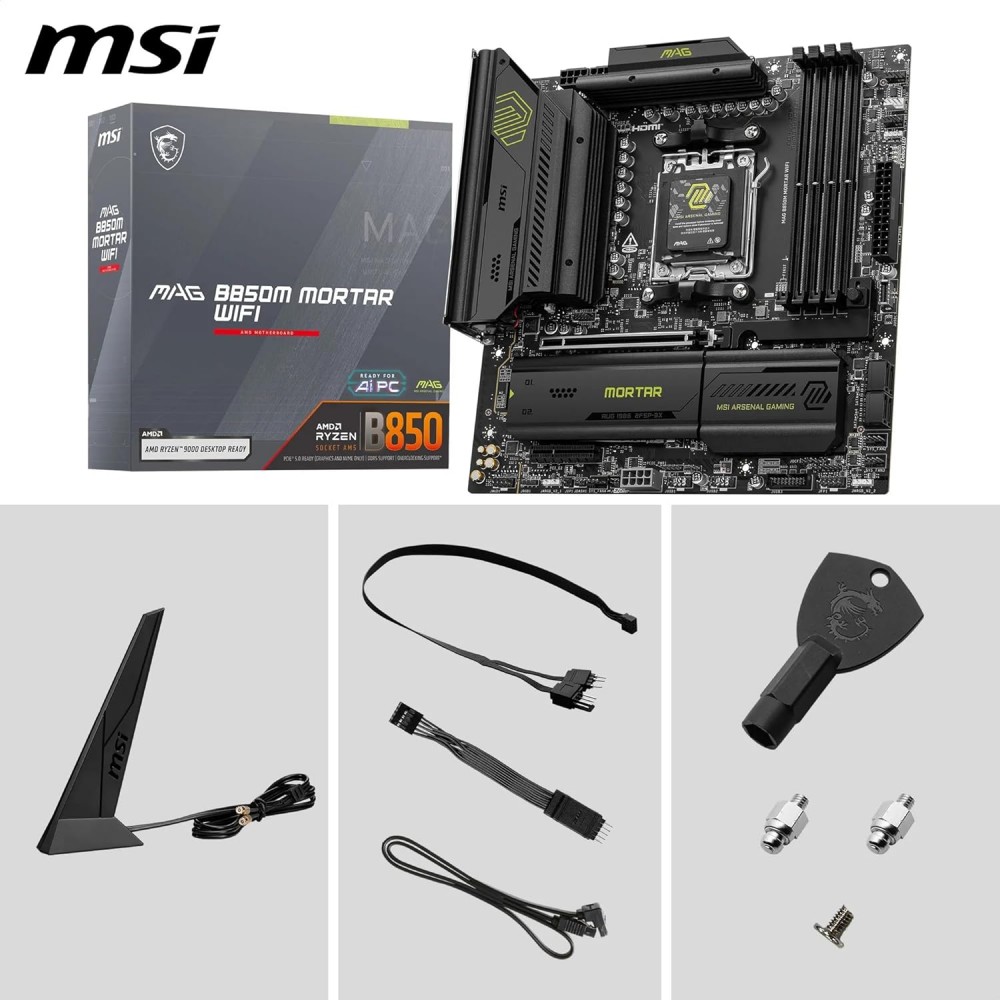MSI MAG B850M MORTAR WIFI AM5 MSI MAG B850M MORTAR WIFI AM5