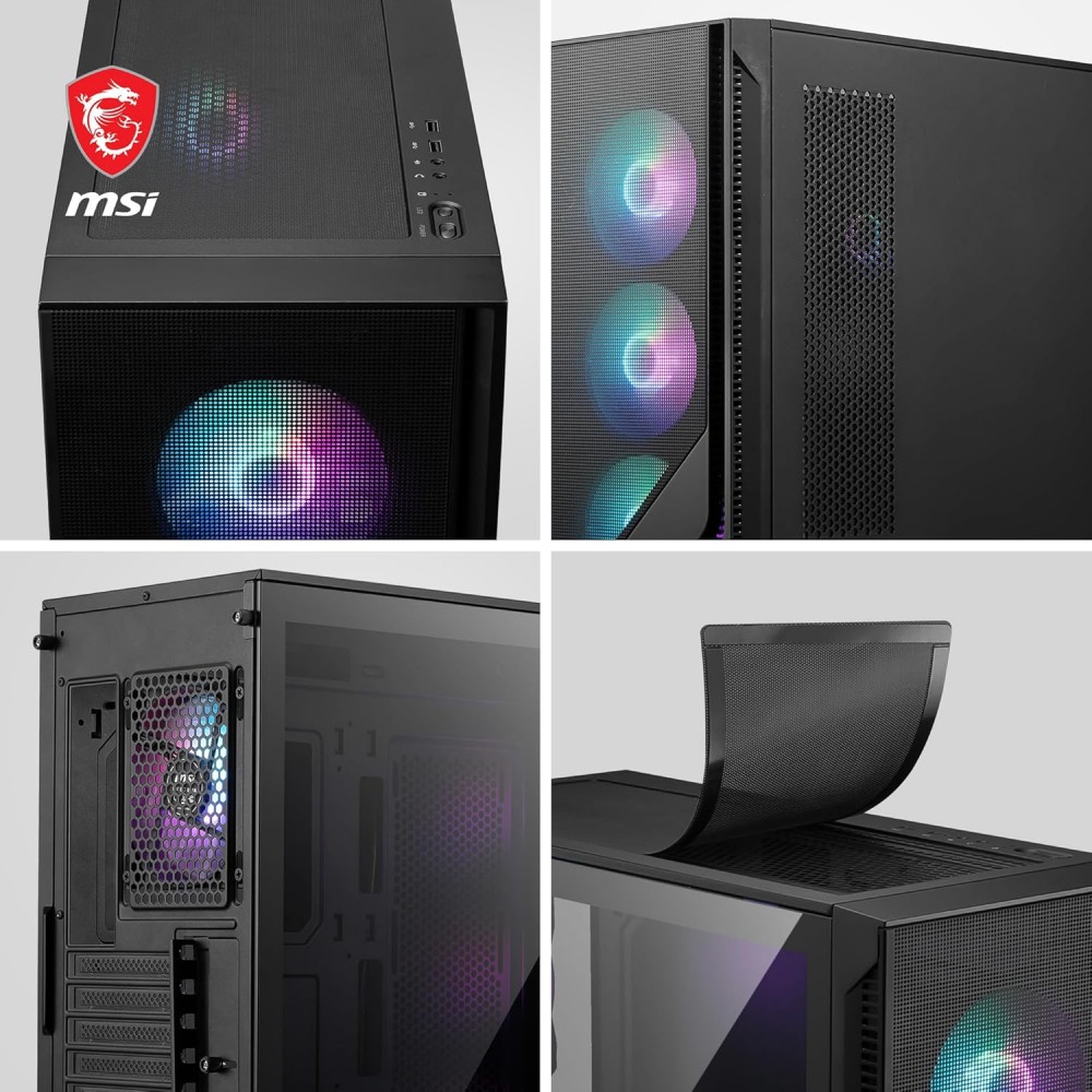 MSI MAG FORGE 321R AirFlow Gaming Mid Tower Case MSI MAG FORGE 321R AirFlow Gaming Mid Tower Case
