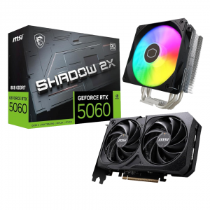 MSI RTX 5060 SHADOW 2X OC 8GB GDDR7 + Cooler Master Hyper 212 SPECTRUM V3 ARGB (Free)