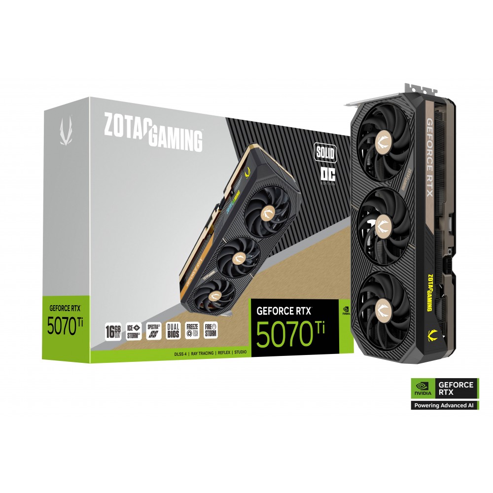 ZOTAC RTX 5070 TI SOLID OC 16GB GDDR7