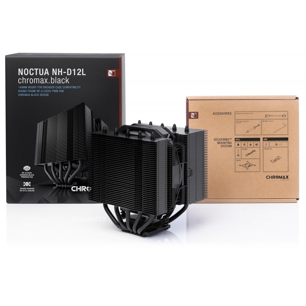 Noctua NH-D12L Chromax Black CPU Cooler