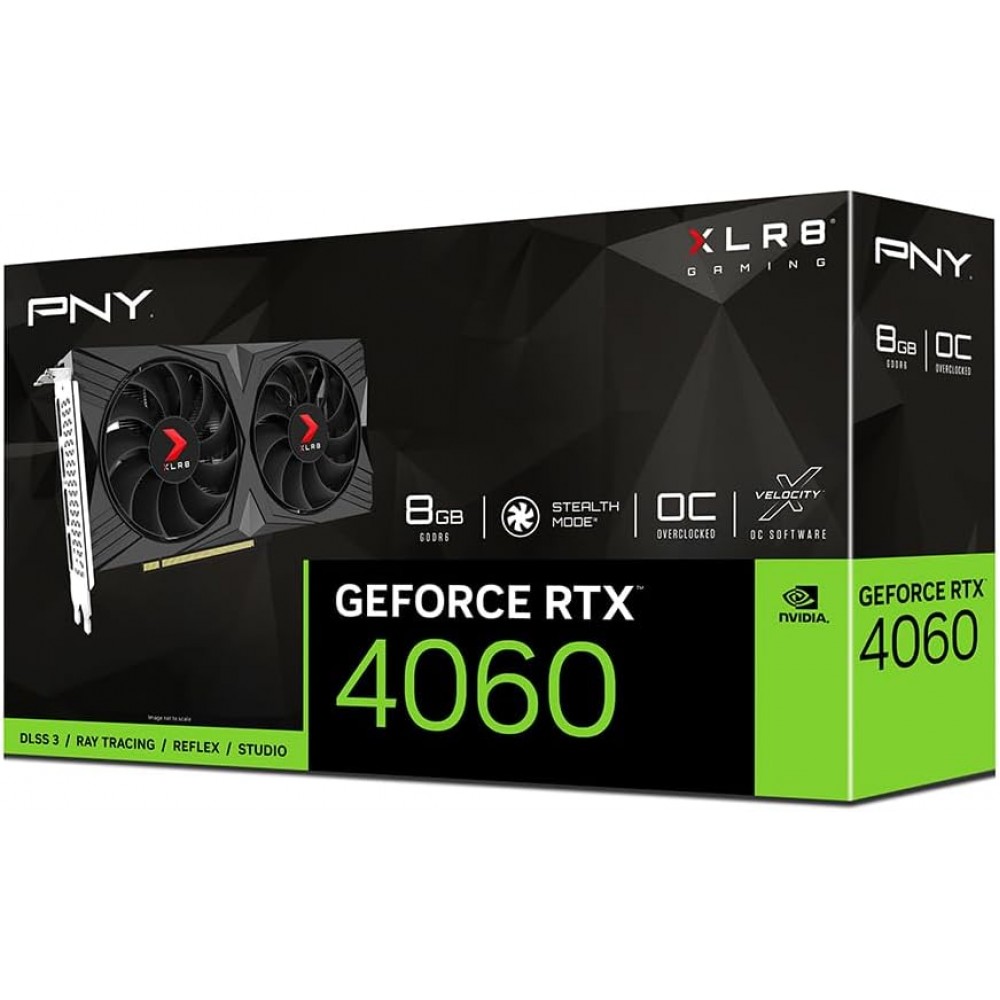 PNY RTX 4060 XLR8 Gaming VERTO OC Dual Fan 8GB GDDR6