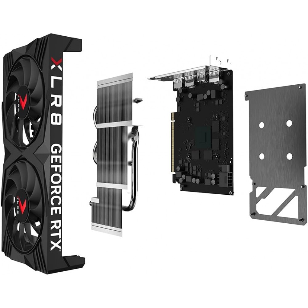 PNY RTX 4060 XLR8 Gaming VERTO OC Dual Fan 8GB GDDR6