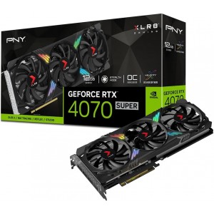 PNY GeForce RTX™ 4070 Super 12GB GDDR6X XLR8 Gaming Verto Epic-X RGB™ Triple Fan