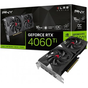 PNY RTX 4060 Ti XLR8 Gaming VERTO OC Dual Fan 16GB GDDR6
