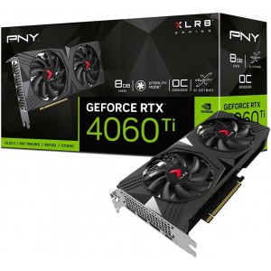 PNY RTX 4060 Ti XLR8 Gaming VERTO OC Dual Fan 8GB GDDR6