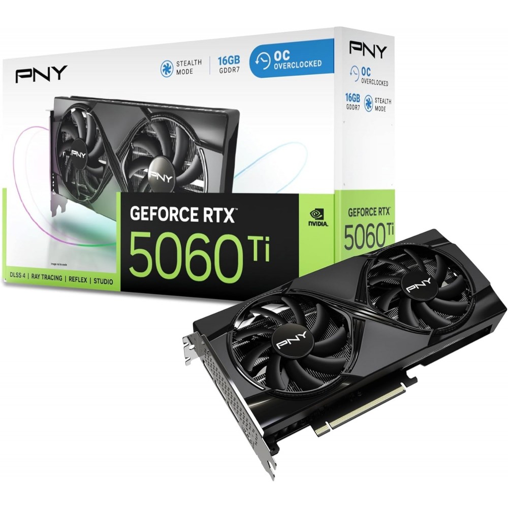 PNY RTX 5060 TI 16GB GDDR7 OC Dual Fan