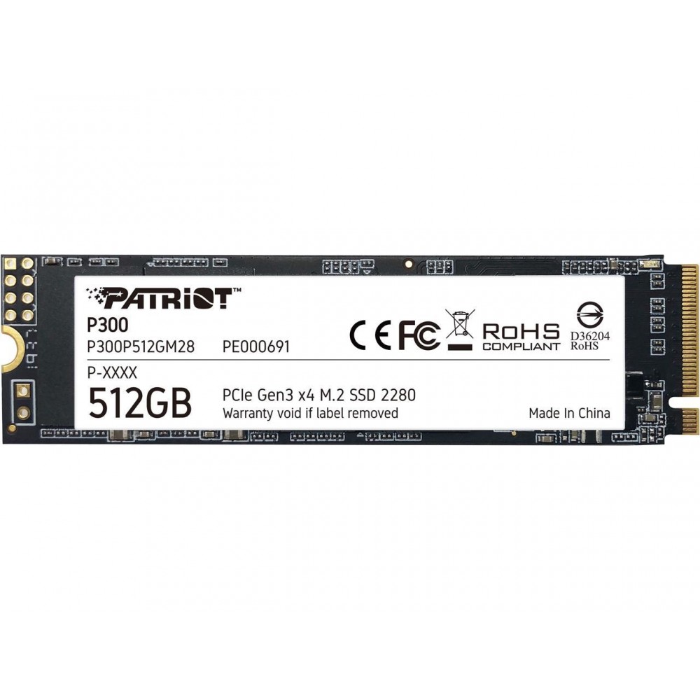Patriot P300 M.2 2280 512GB PCIe Gen3 x4, NVMe 1.3