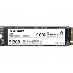 Patriot P300 M.2 2280 512GB PCIe Gen3 x4, NVMe 1.3