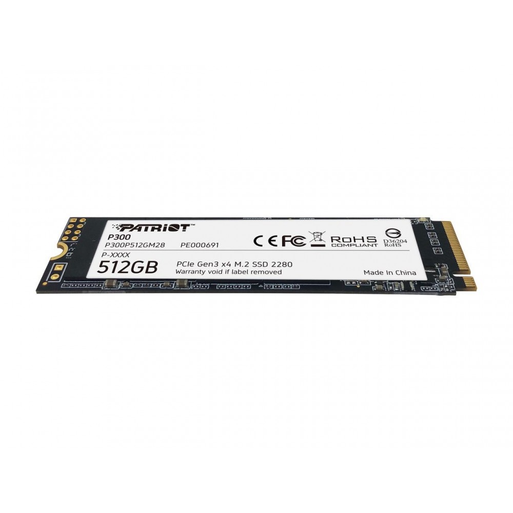 Patriot P300 M.2 2280 512GB PCIe Gen3 x4, NVMe 1.3