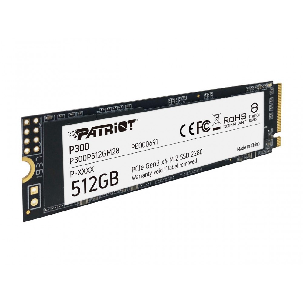Patriot P300 M.2 2280 512GB PCIe Gen3 x4, NVMe 1.3